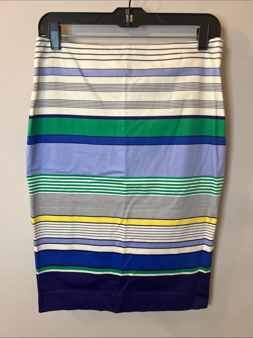 The Limited Striped Pencil Skirt in Blue, Green & Yellow - size 6T